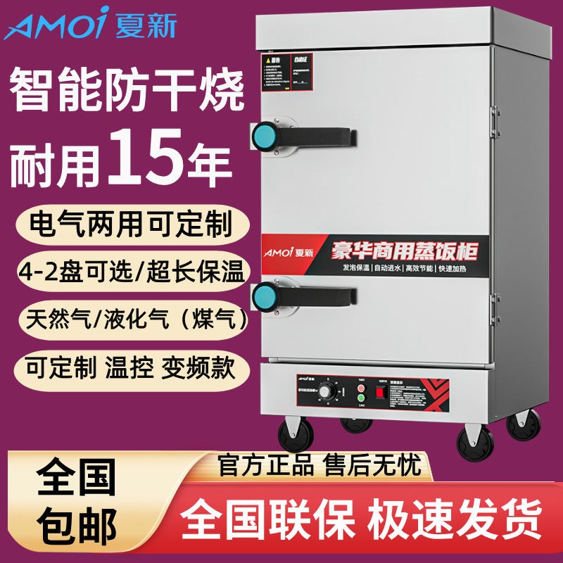 夏新商用蒸饭柜米饭电蒸箱蒸包炉燃气大型食堂动包子W馒头节能蒸