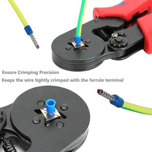 Crimper Plier Set, 0.25-10mmy2 Self-Adjustable Ratchet Wire