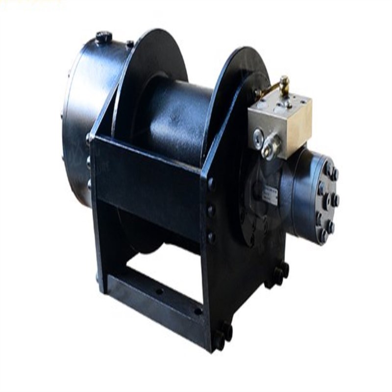 现货标准单绳1吨液m压绞盘小型液压绞车卷扬机铲车拉木加装液压绞