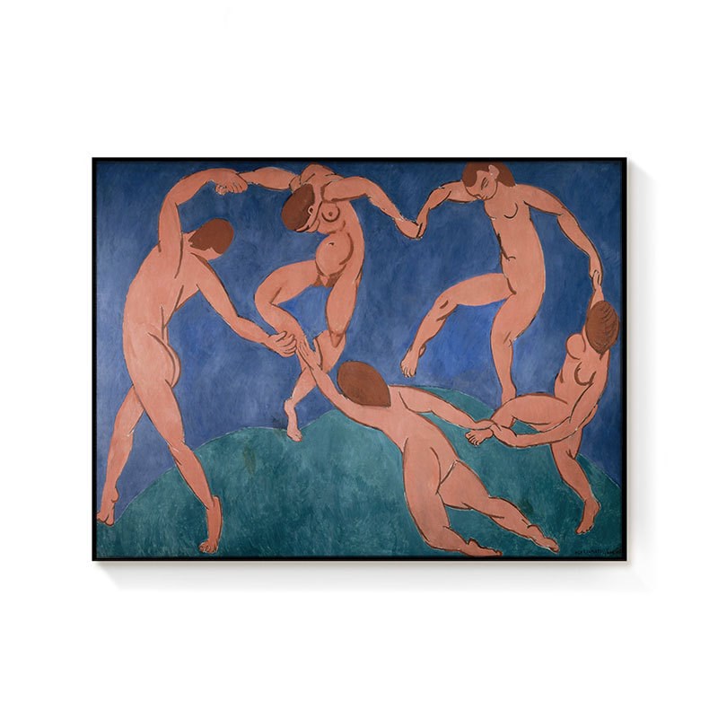Matisse马蒂斯舞蹈s装饰画抽象艺术客厅挂画野兽派小众挂画墙画
