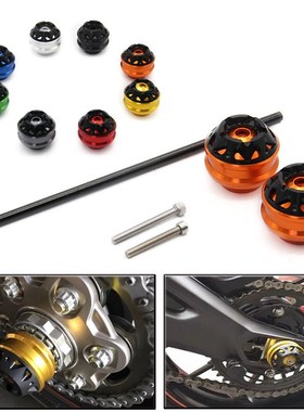 摩托车YAMAHA MT-03 201y5-2016 CNC铝合金改装防摔球后轮球轴