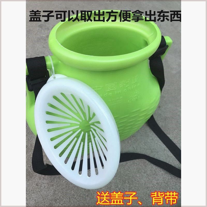 新款鱼篓子塑料加厚装鱼黄鳝螃蟹泥鳅小龙虾钓鱼海鲜渔具背篓鱼桶