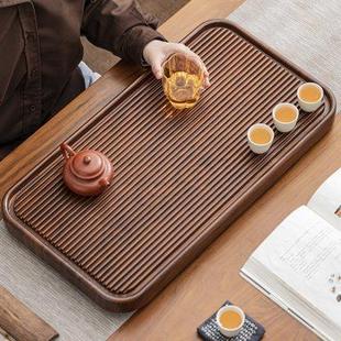 实木茶托盘排水茶具干泡茶台茶海电木款 高端加厚茶盘家用2024新款
