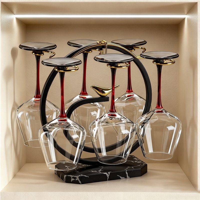 创意红酒杯架高级感高p脚杯吊杯架子倒悬挂酒柜装饰展示架家用摆,餐饮具,酒架,淘宝优惠券,粉丝福利购,淘宝优惠卷