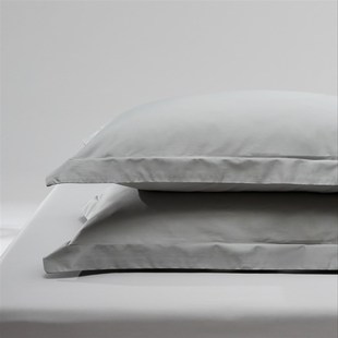 双人48cmx74cm 款 素直全棉枕c套一对装 成人家用枕头套单个夏季