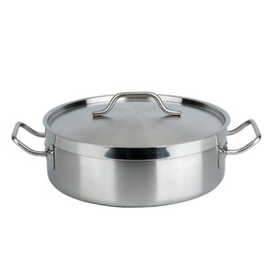 加厚不锈钢c打边炉电磁炉通用吃火锅专用锅商用潮汕牛肉火锅双耳