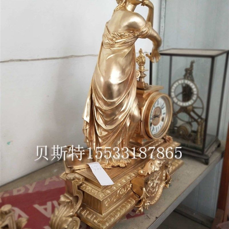 钟表 铸铜欧式i 仿鎏金座钟 古典机械台钟 西洋钟表仿金故宫钟壁,家居饰品,座钟,淘宝优惠券,粉丝福利购,淘宝优惠卷