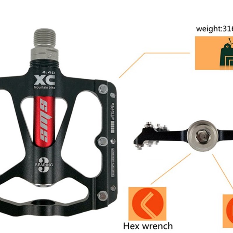 SHANMASHI Paired Aluminium Alloy MTB BKike Bicycle Pedals Ul