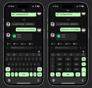 空投【原味系统风】5色5键盘ios定制v主题ThemePro主题卷码发货