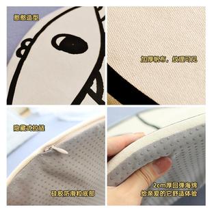 通用棉泰迪创意图案 猫窝垫可拆洗春秋小型犬猫帆布宠物垫子四季