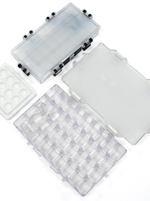 24格36格水彩颜料透明保湿盒12孔陶瓷调色盘 水彩|水粉颜料保湿盒