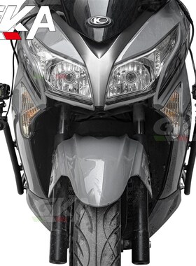 光阳赛艇2c50改装保险杆不锈钢护杠铝合金脚踏标配射灯支架