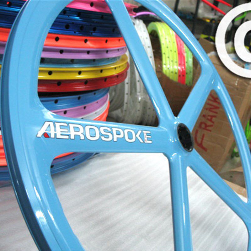 @BIKE FIXED GEArR AEROSPOKE 700C 五刀 前轮 蓝 特价