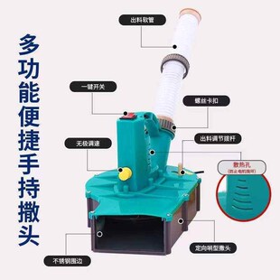 背负式电动施肥器机头配件撒化肥机I头施肥头多功能哨子头喷头