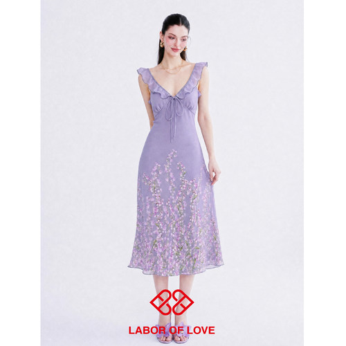 LaborofLove紫风铃连衣裙