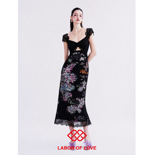 LaborofLove雪花密扇连衣裙