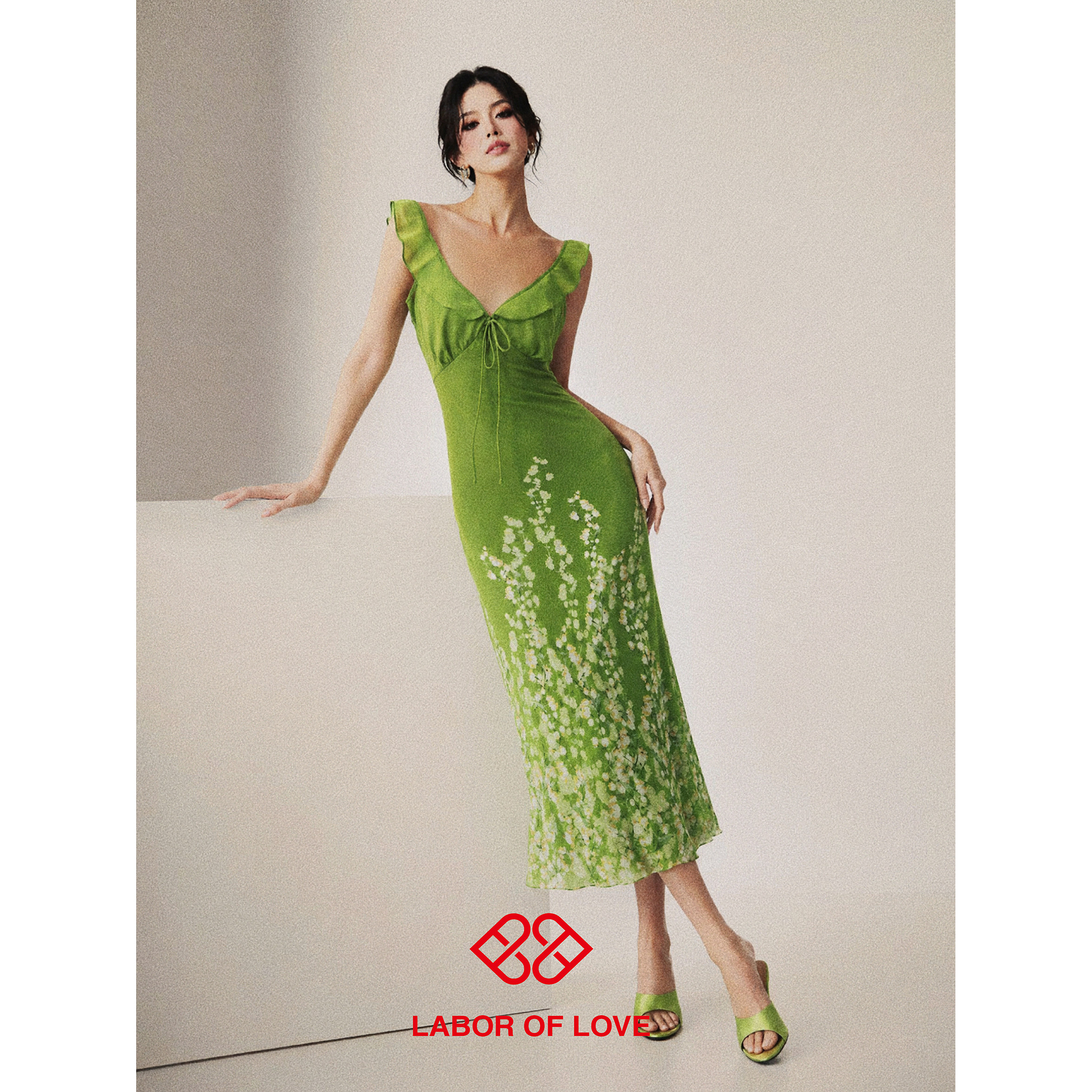 LaborofLove铃兰点翠连衣裙