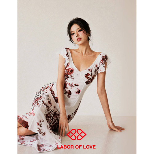 LaborofLove猛虎蔷薇连衣裙