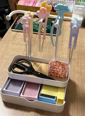 拼豆工具收纳架双层手工diy豆铲