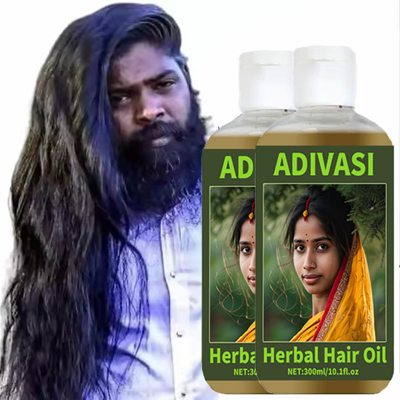 跨境外贸Adivasi Herbal Hair Oil草本护发精油植印度头发护理液