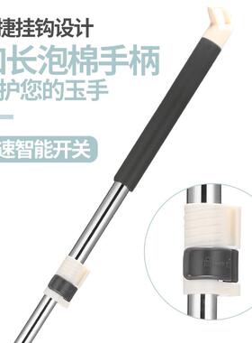 三排海绵拖把2023新款家用胶棉海绵头超强吸水38cm大号一拖净拖布