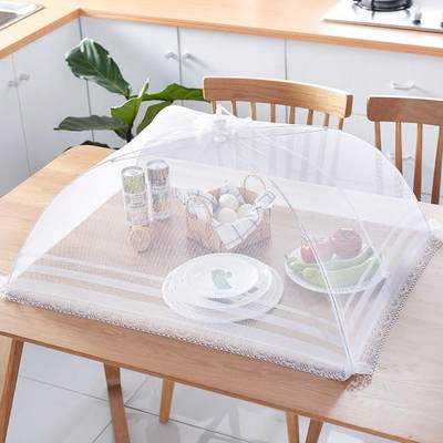 餐桌罩可折叠菜罩防苍蝇饭菜罩家用保温菜罩盖长方形食物罩饭桌罩