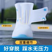 加厚耐磨雨靴硅胶水鞋 套防滑男女款 下雨天脚套 套外穿防水防雨鞋 鞋