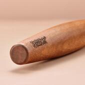 桃花心木擀面杖实木家用两头尖小饺子皮擀面棍大号加长擀面棒神器