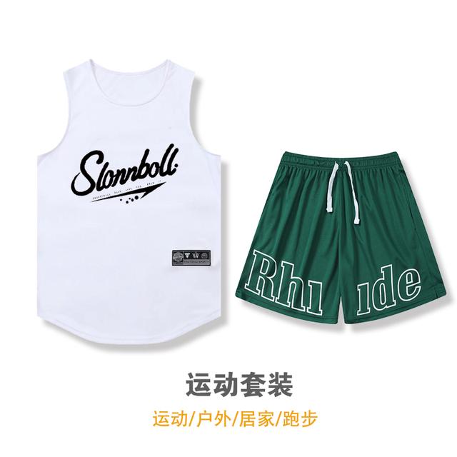爆款跑步速干套装篮球服四分短裤不过膝篮球裤男女同款速干夏季