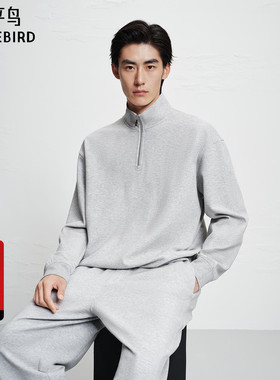 【商场同款】太平鸟男装 2025年冬季新款半高领拉链卫衣B1CRF440J