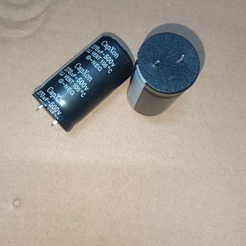 可维修共37只500v270uf丰宾牛角电解电容体议价