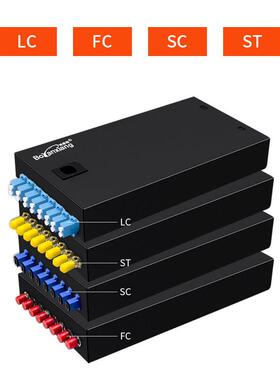 博雁翔 8口FC单模满配终端盒配线架光纤接续盒FC8芯光缆满配含法