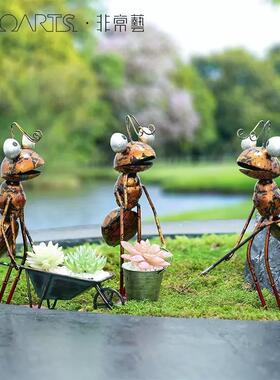 预爆款TOOARTS提桶 推车 拿锹蚂蚁 工艺品摆饰创意家居摆饰装饰