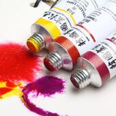 韩国进口新韩ShinHan艺术家级中国画 画颜料50色单支12 24色国画