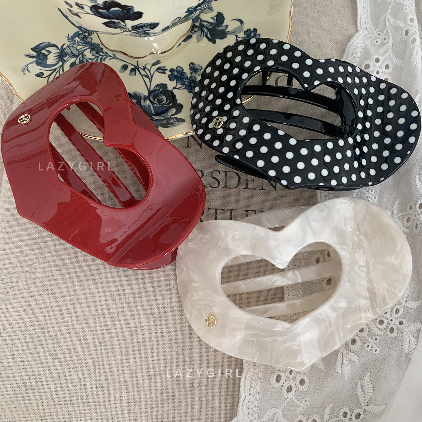 韩国发饰 醋酸高级感抓夹爱心发夹ins博主同款洋气时尚鸭嘴夹新款,饰品/流行首饰/时尚饰品新,发饰,淘宝优惠券,粉丝福利购,淘宝优惠卷