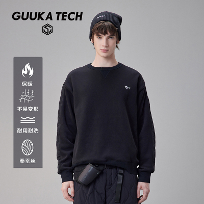 GuukaTech3M新雪丽棉拼接卫衣男