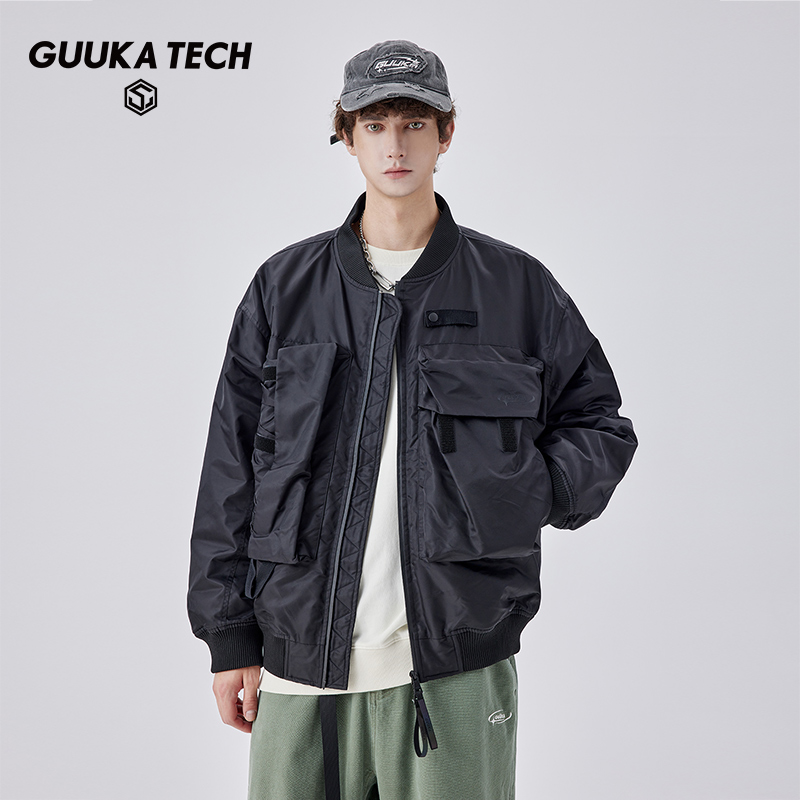 GuukaTech双头拉链棉衣古由卡