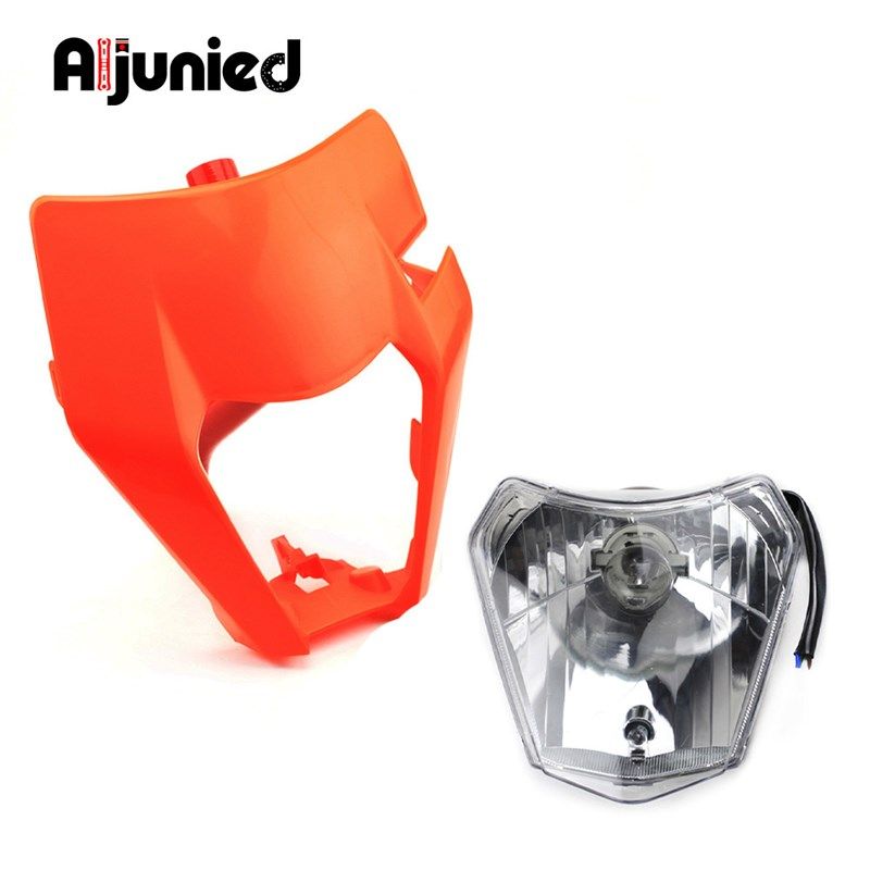适用KTM EXC XC-Wq XCF-W 250 300摩托车改装车头灯前照灯前大灯