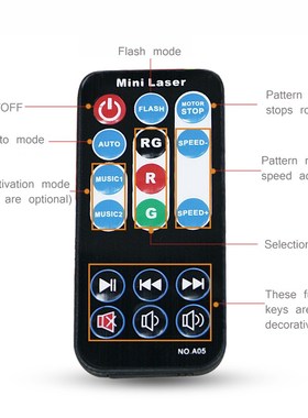 Stage lighth laser projector sound control family party flas