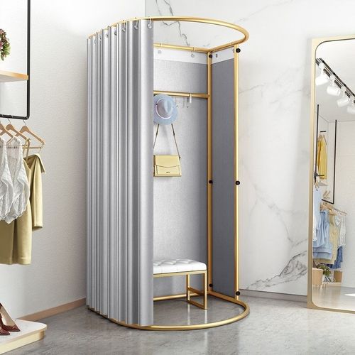 商场移动试衣间服装店落地便携式可E折叠简易更衣室临时展示架门