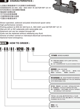 JGH台湾久冈电磁阀4WE-6-Q/OF/E-WC220-20 G24 W240 10 ROF