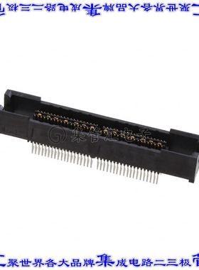 5767044-2 k板对板连接器76POS插座中央带触点2排0.64mm板边缘镀