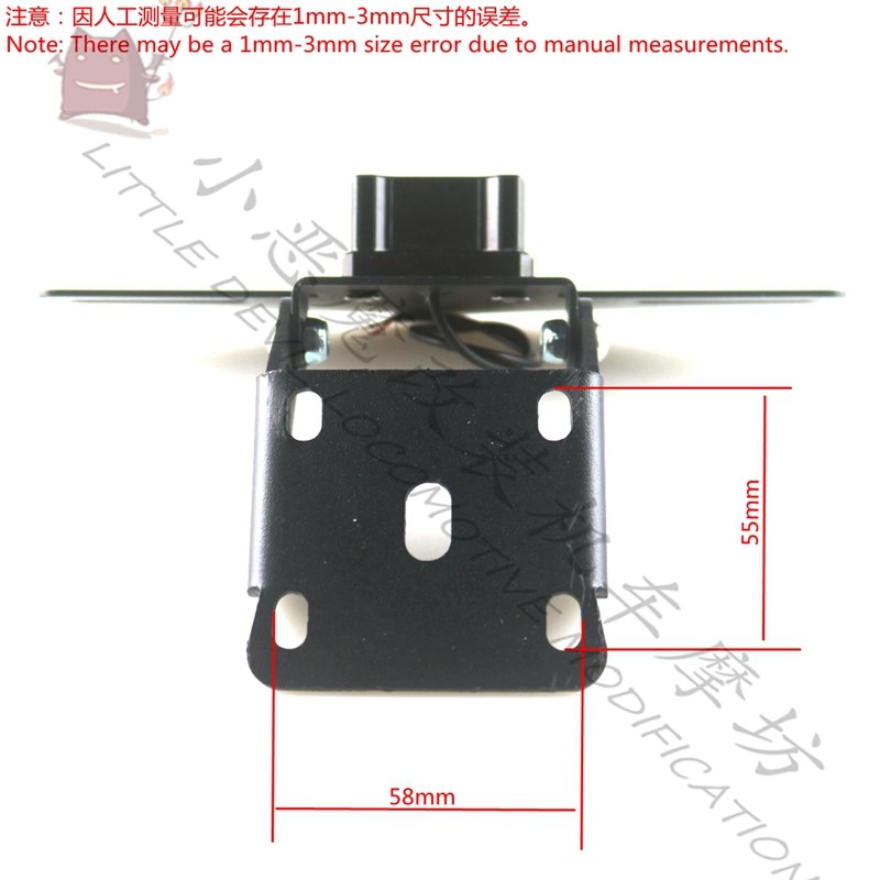 适用于KTM RCh390 DUKE 390 17-21摩托车改装带灯短尾牌照架车牌