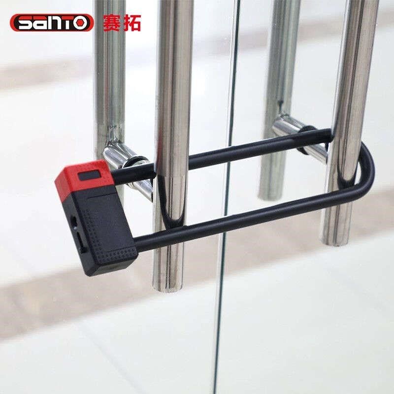 u型锁玻璃双开门门锁t车锁自行车山地车锁GY0534