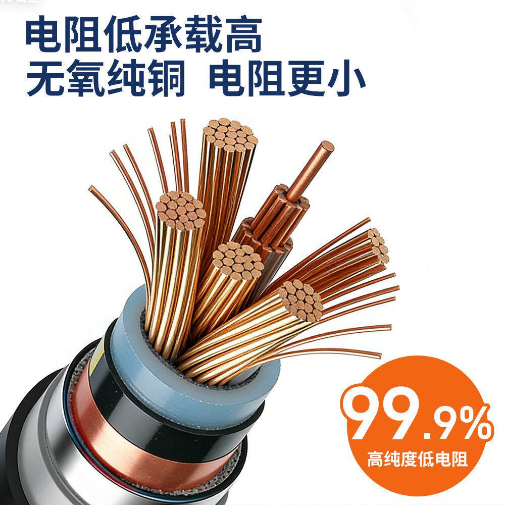 双菱YJV22铜芯铠装电缆线 阻燃绝缘低压交联地埋电力电缆