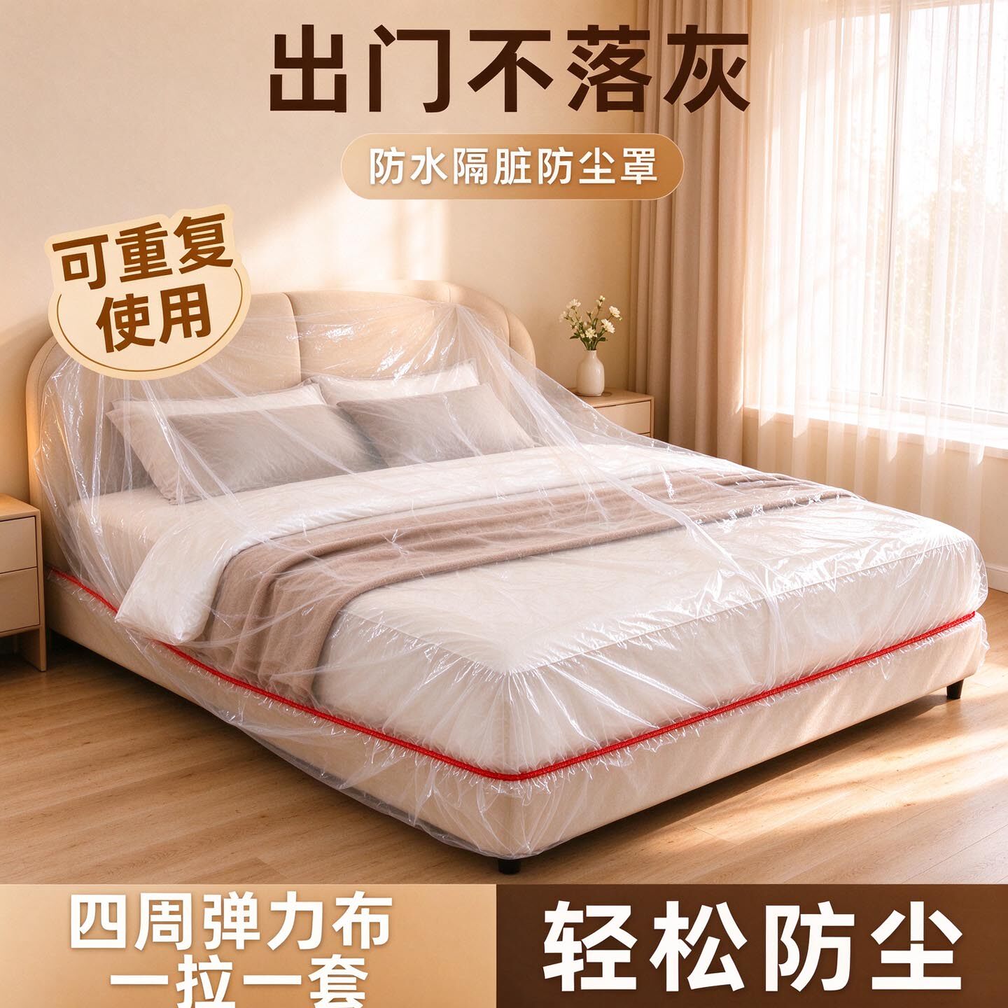 一次性加大松紧防尘床罩沙发
