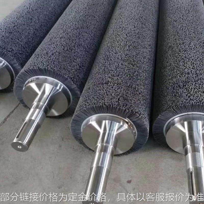 工厂直供工业毛刷辊 滚桶刷小型尼龙丝刷 除尘空心刷毛刷轮