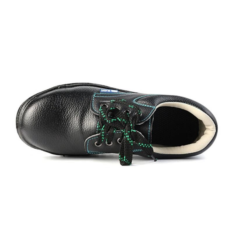 品之德劳保鞋钢包头防砸防滑耐磨透气工作安全鞋黑O色PX--042防砸