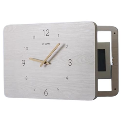 木制加厚强电表箱盖丑钟装饰画电门配电箱T墙钟挡钟不打孔