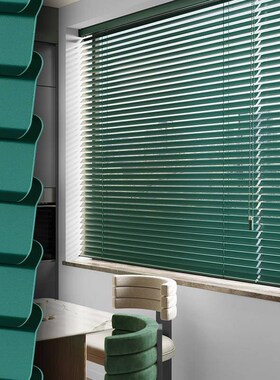 卡KMAL-068慕昂电光动窗铝金百叶帘免打孔O化妆室厕所厨合房专用